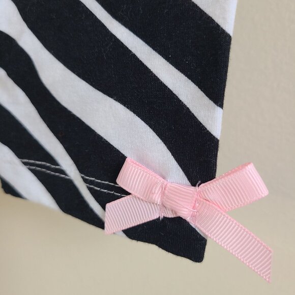 Girls Outfit Set Size 18M White Lace Tunic & Zebra Leggings 2-Piece NWT - Picture 4 of 7